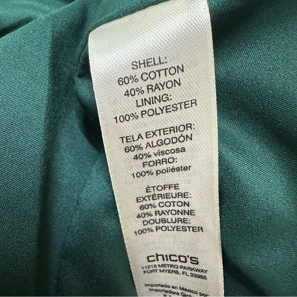 Chico’s 2 Washable Velvet Blazer Jacket - Picture 11 of 12